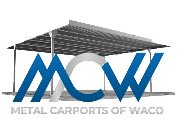 Metal carp[orts of Waco , whiten logo