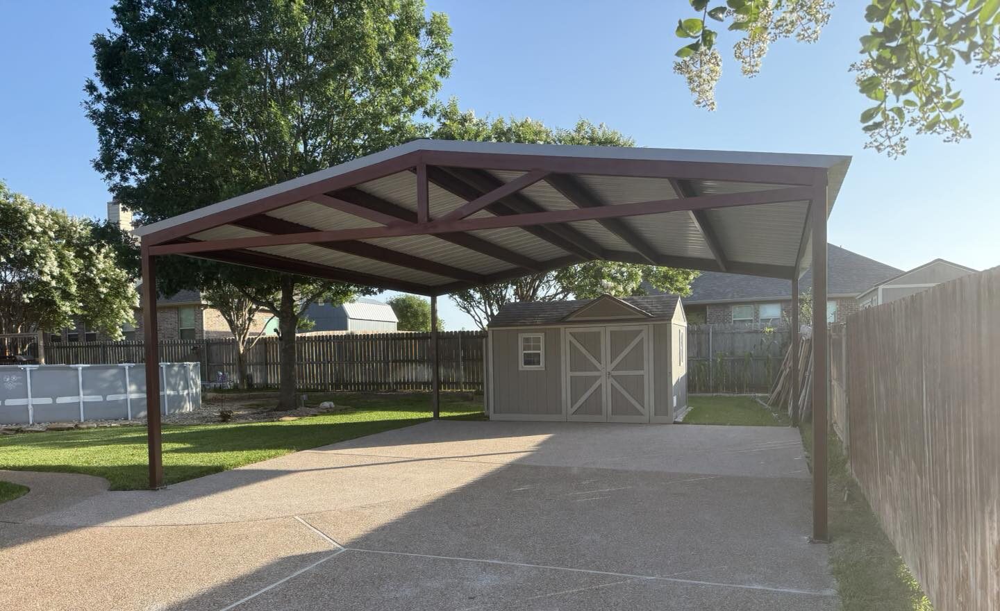 Craftsman Gable Double Wide Carport